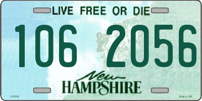 NH license plate 1062056