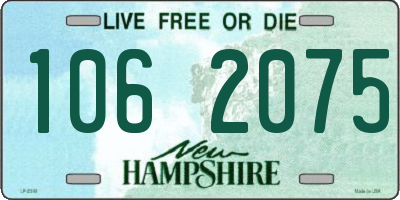 NH license plate 1062075