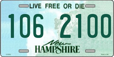 NH license plate 1062100