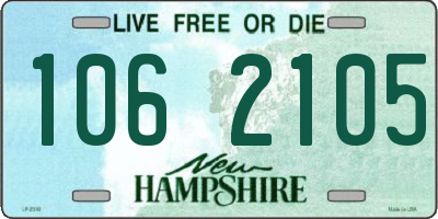 NH license plate 1062105