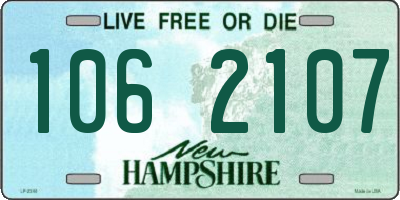 NH license plate 1062107