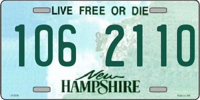 NH license plate 1062110