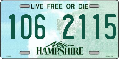 NH license plate 1062115