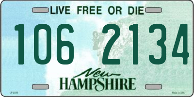 NH license plate 1062134