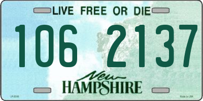 NH license plate 1062137