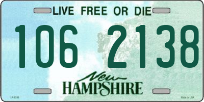 NH license plate 1062138