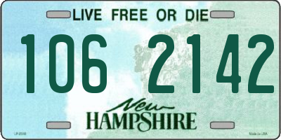 NH license plate 1062142