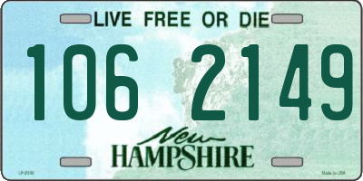 NH license plate 1062149