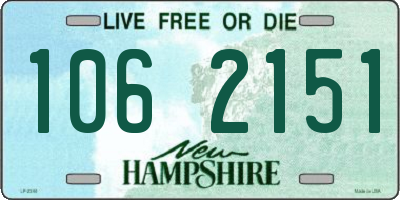 NH license plate 1062151