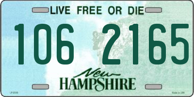 NH license plate 1062165
