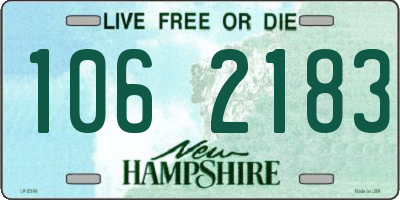 NH license plate 1062183
