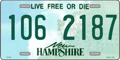 NH license plate 1062187