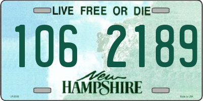 NH license plate 1062189