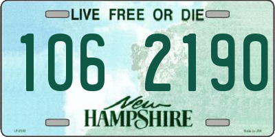 NH license plate 1062190