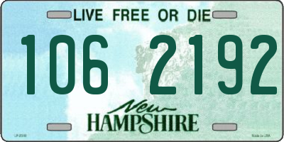 NH license plate 1062192