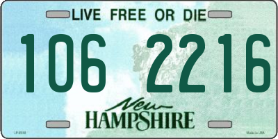 NH license plate 1062216