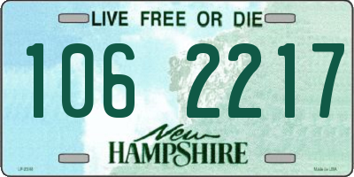 NH license plate 1062217