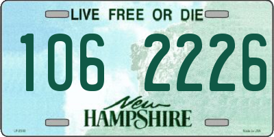 NH license plate 1062226