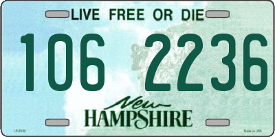 NH license plate 1062236