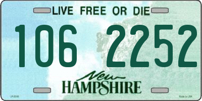 NH license plate 1062252