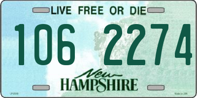 NH license plate 1062274