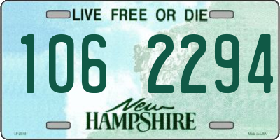 NH license plate 1062294