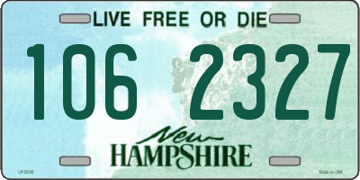 NH license plate 1062327