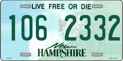 NH license plate 1062332