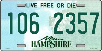 NH license plate 1062357