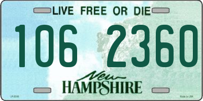 NH license plate 1062360