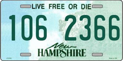 NH license plate 1062366