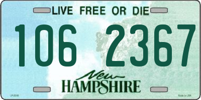 NH license plate 1062367