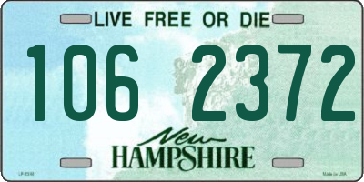 NH license plate 1062372
