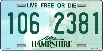 NH license plate 1062381