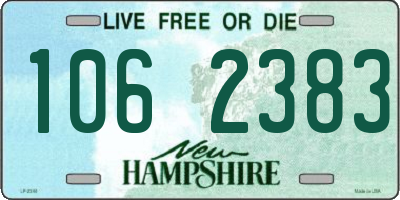 NH license plate 1062383