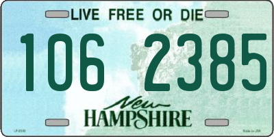 NH license plate 1062385