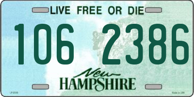 NH license plate 1062386