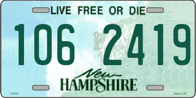 NH license plate 1062419