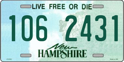 NH license plate 1062431