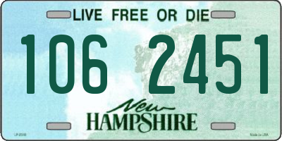 NH license plate 1062451