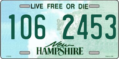 NH license plate 1062453