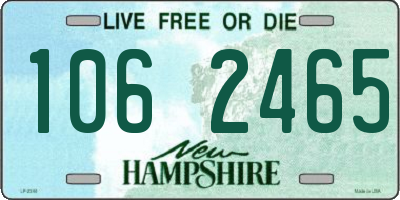 NH license plate 1062465
