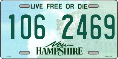 NH license plate 1062469