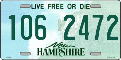 NH license plate 1062472