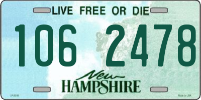 NH license plate 1062478