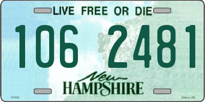 NH license plate 1062481