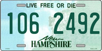 NH license plate 1062492