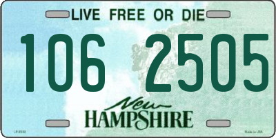 NH license plate 1062505