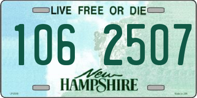NH license plate 1062507