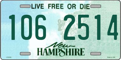 NH license plate 1062514